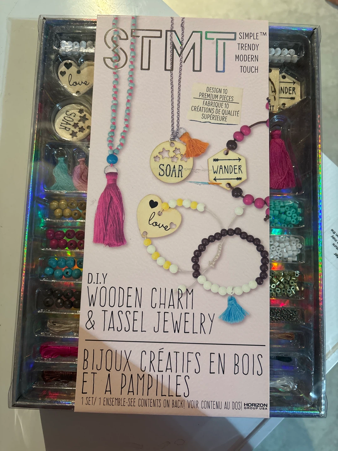 STMT DIY Wooden Charm & Tassel Jewelry Kit