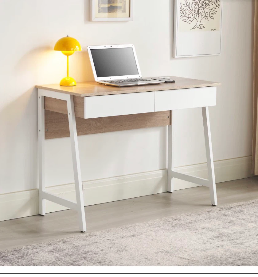 Modern Writing Desk with Two Drawers