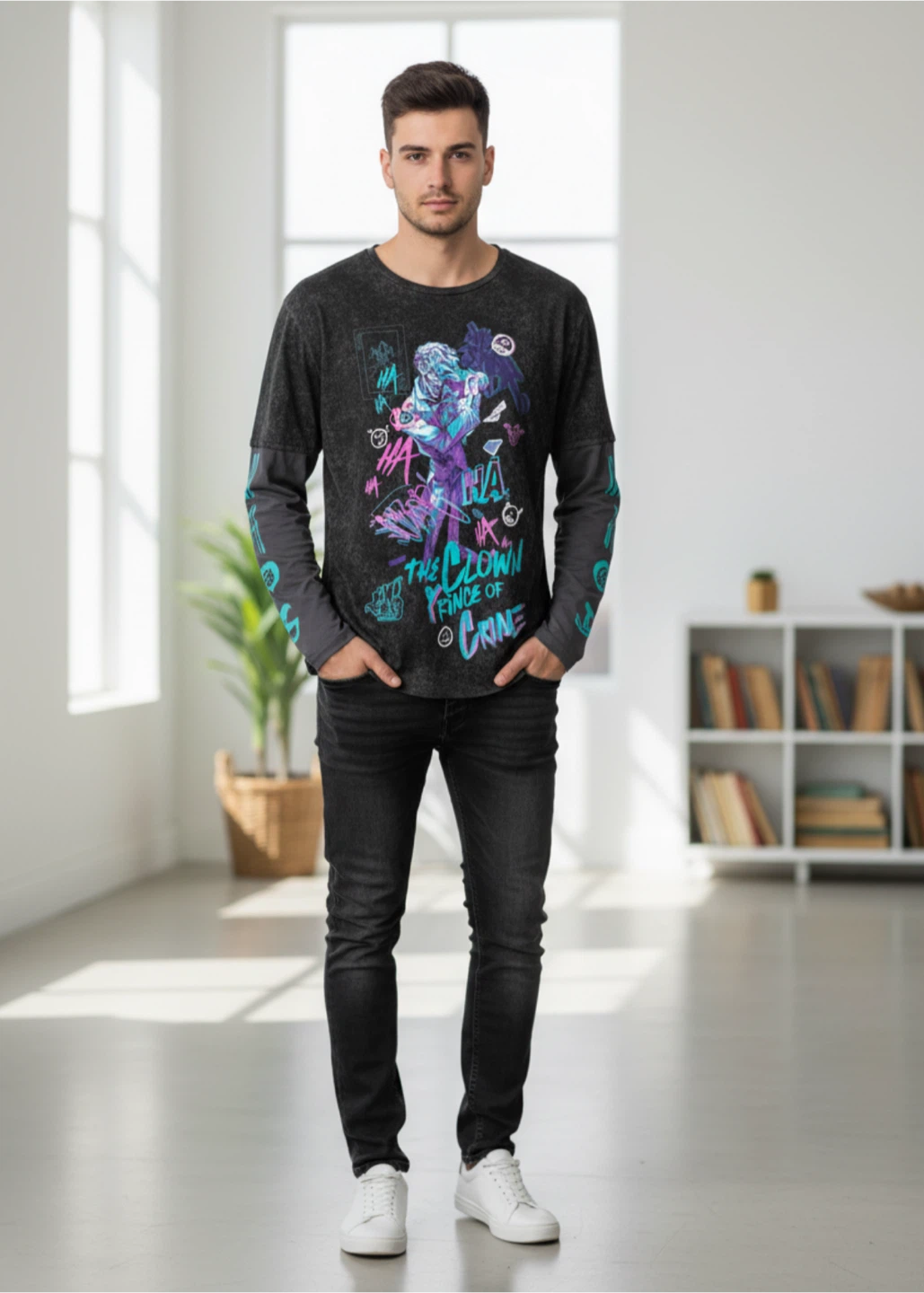 DC Comics The Joker Long Sleeve Shirt