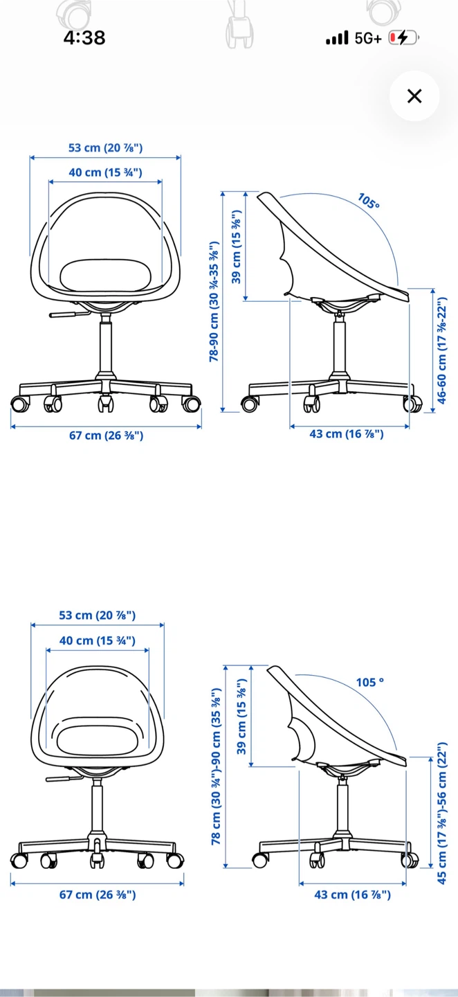 IKEA Orfjall Swivel Desk Chair - photo 4