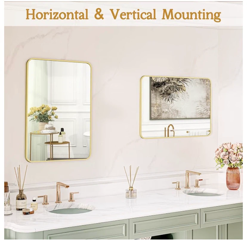 New 24 x 32 Gold Framed Mirror - photo 2