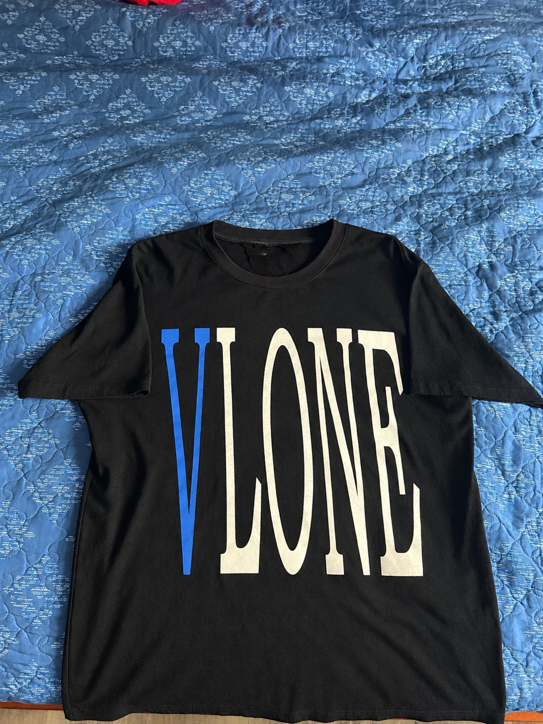 VLONE Black & Blue Snake T-Shirt Size Large