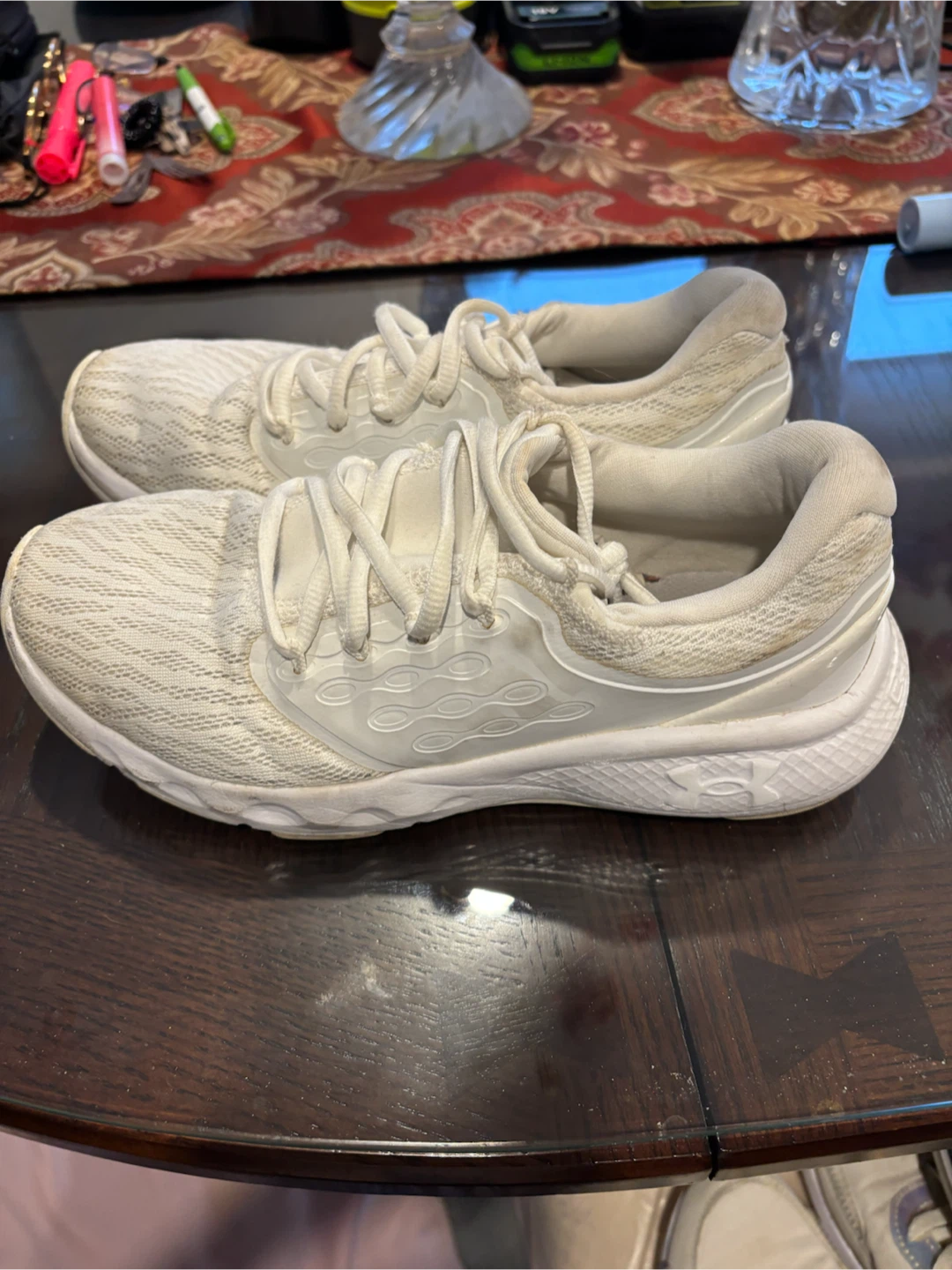 Under Armour White Running Shoes size 7