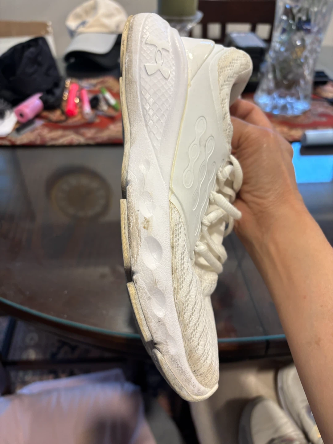 Under Armour White Running Shoes size 7 - photo 3