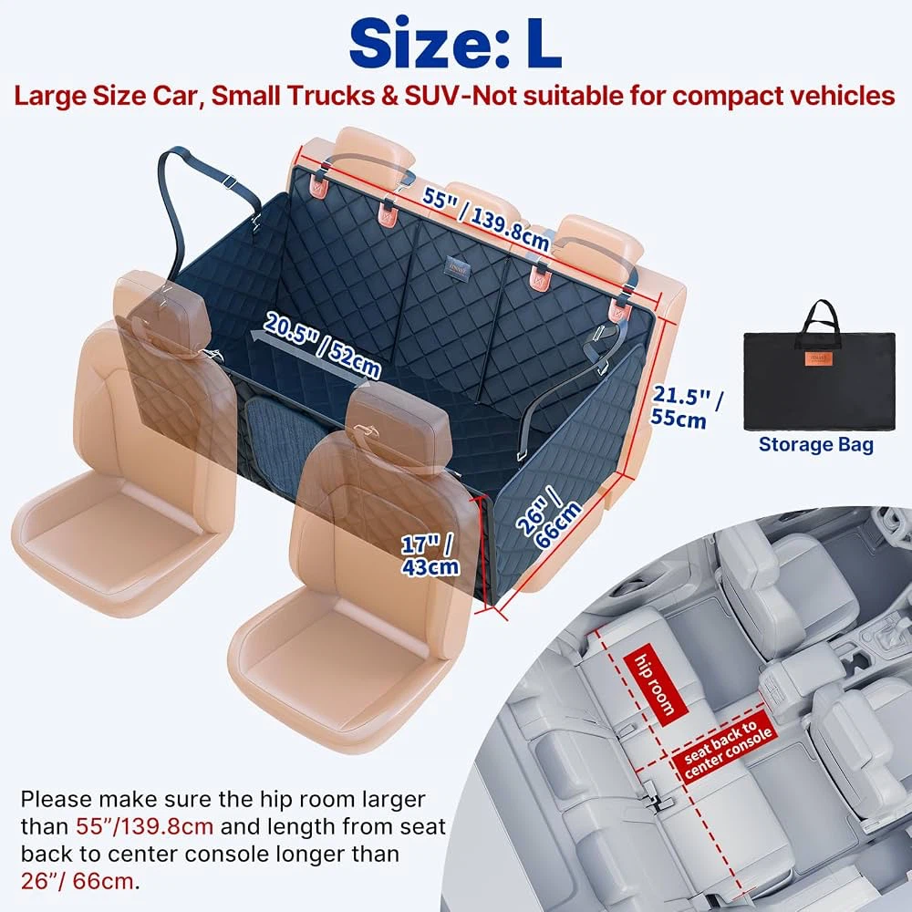 Itnast Convertible Back Seat Extender for Dogs - New - photo 3