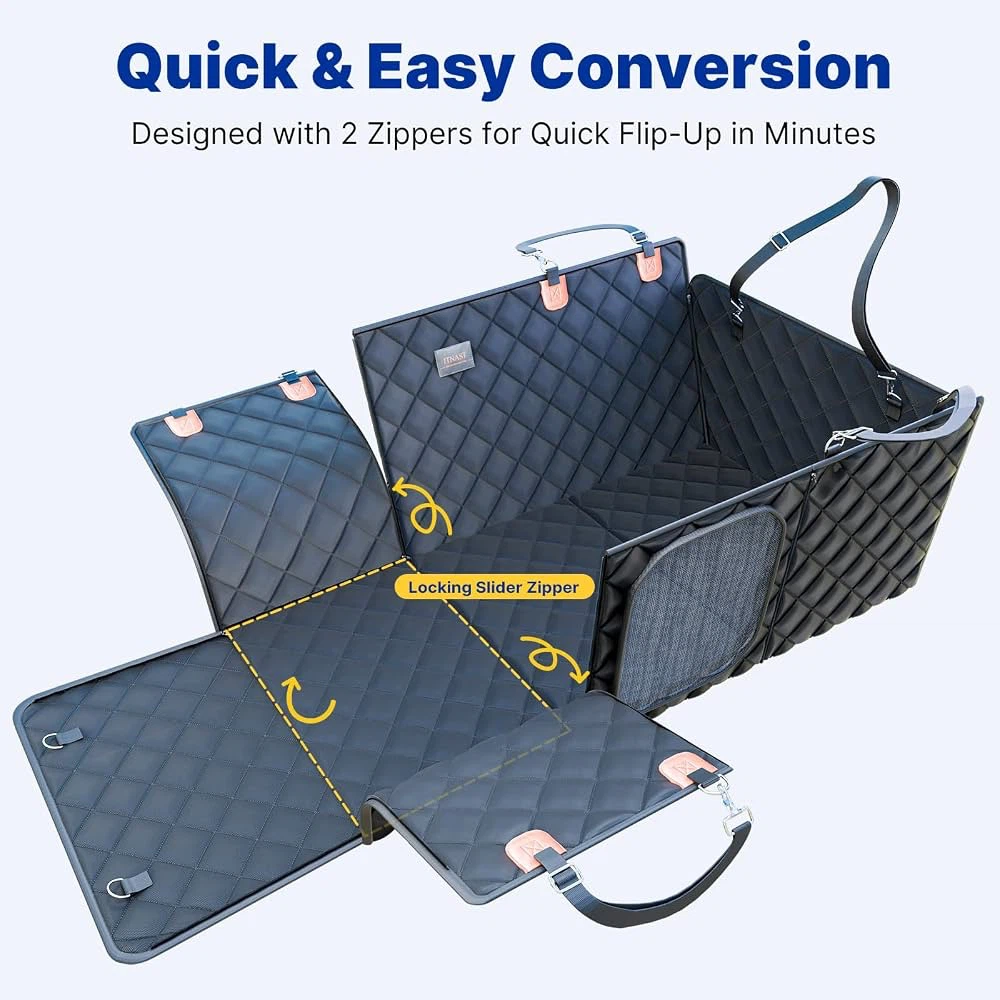 Itnast Convertible Back Seat Extender for Dogs - New - photo 4