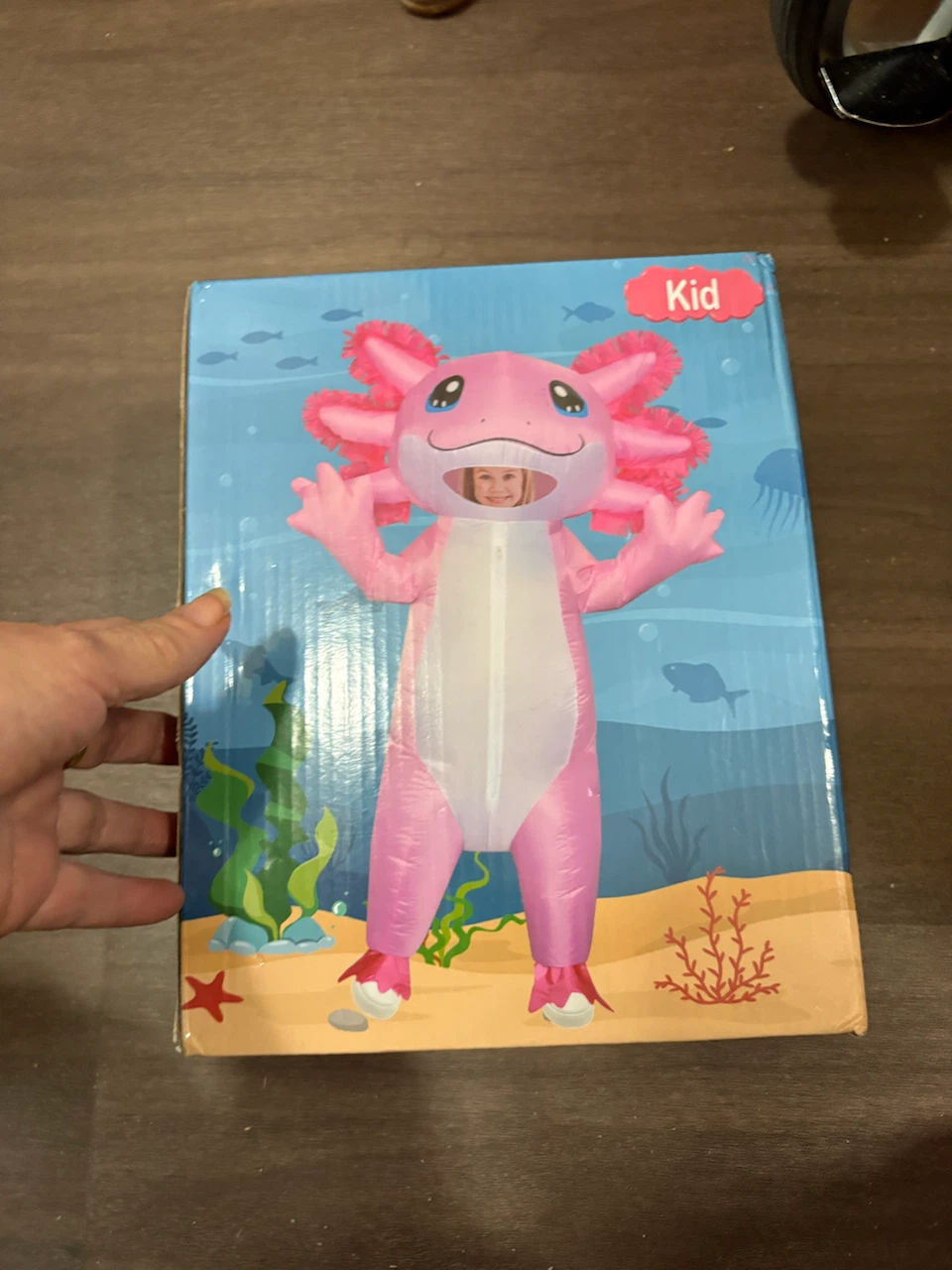 Kids Pink Axolotl Inflatable Costume - photo 3