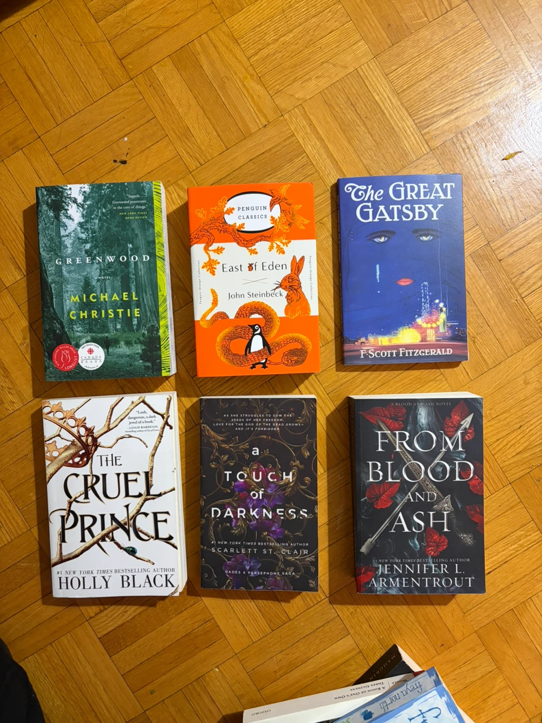 Selection of Six Popular Fiction Novels