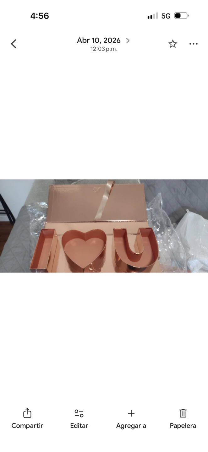 Rose Gold I Love You Gift Box