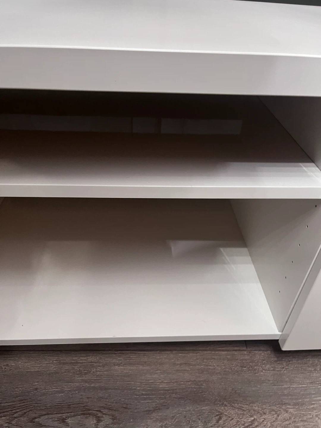 Ikea Byas White glossy media console - photo 3