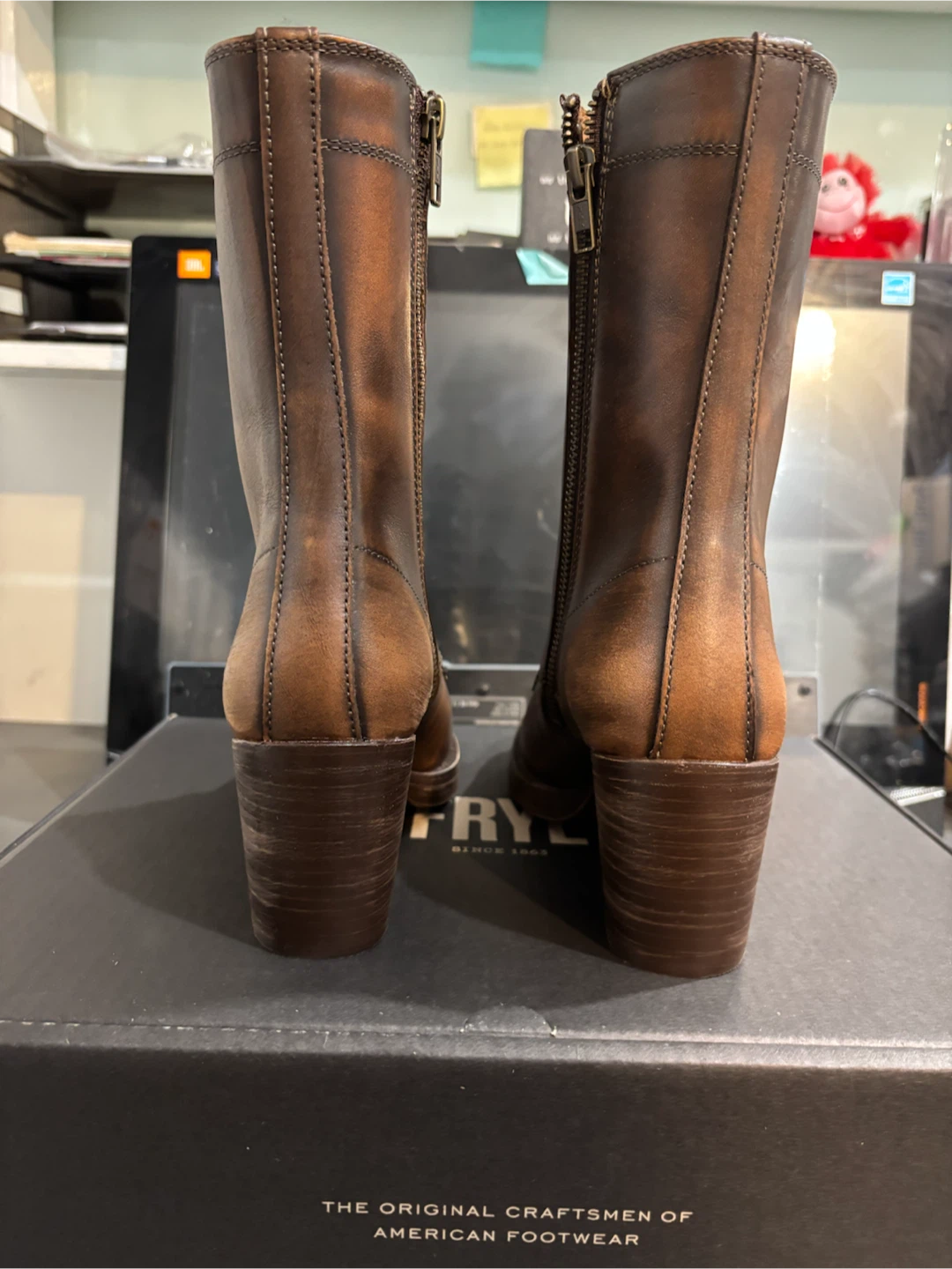 Frye Brown Leather Lace-Up Boots - photo 2