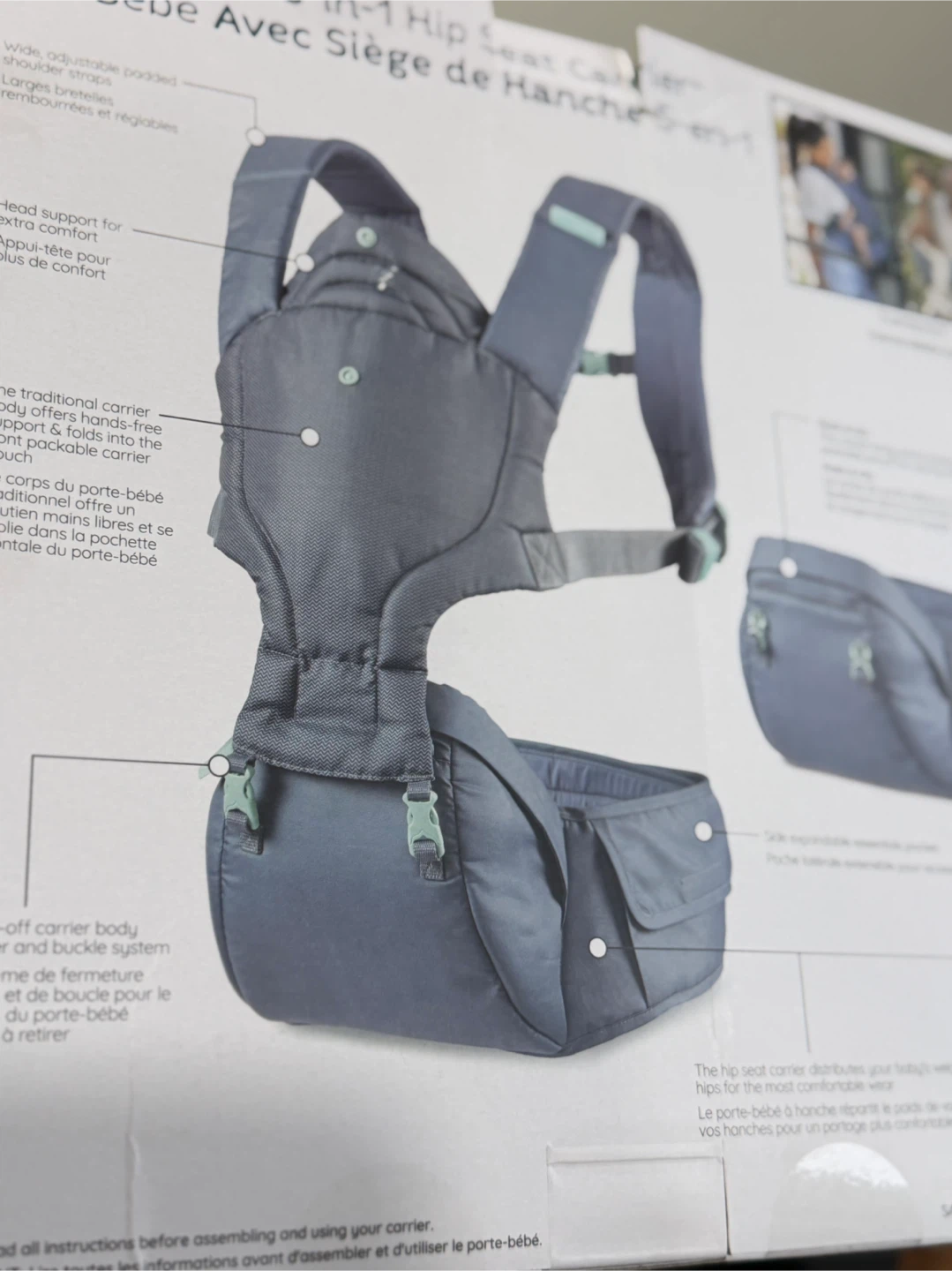 Infantino Hip Rider Plus 5-in-1 Hip Seat Carrier - photo 4
