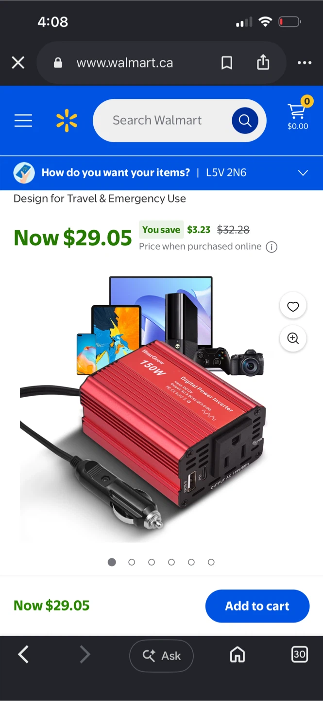 HearGrow 150W Digital Power Inverter