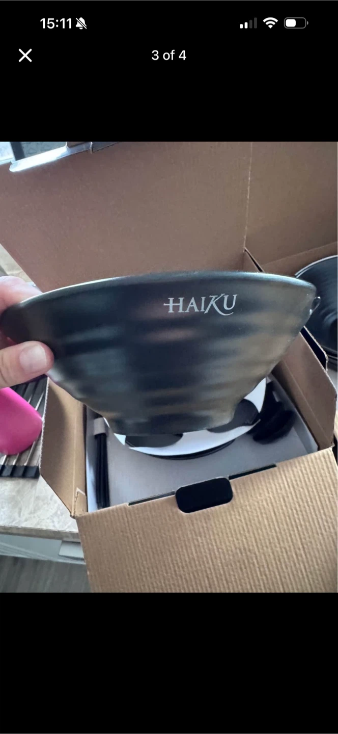 Haiku Ramen Bowls Set, 2 sets, new - photo 3