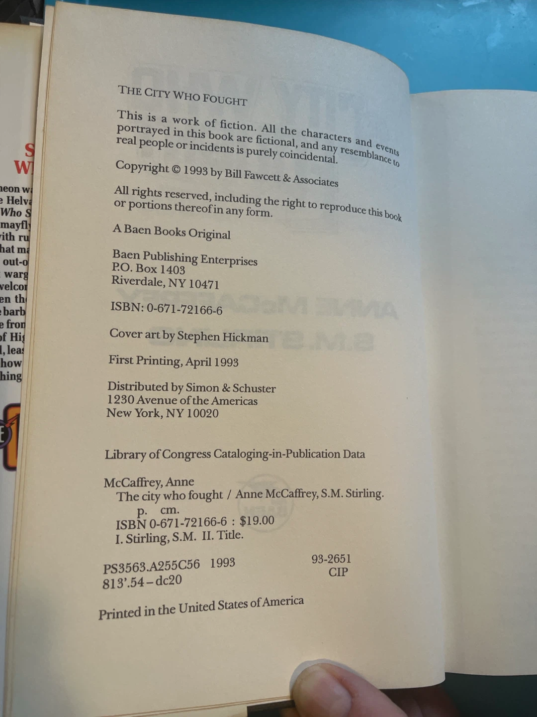 The City Who Fought by Anne McCaffrey & S.M. Stirling - photo 2