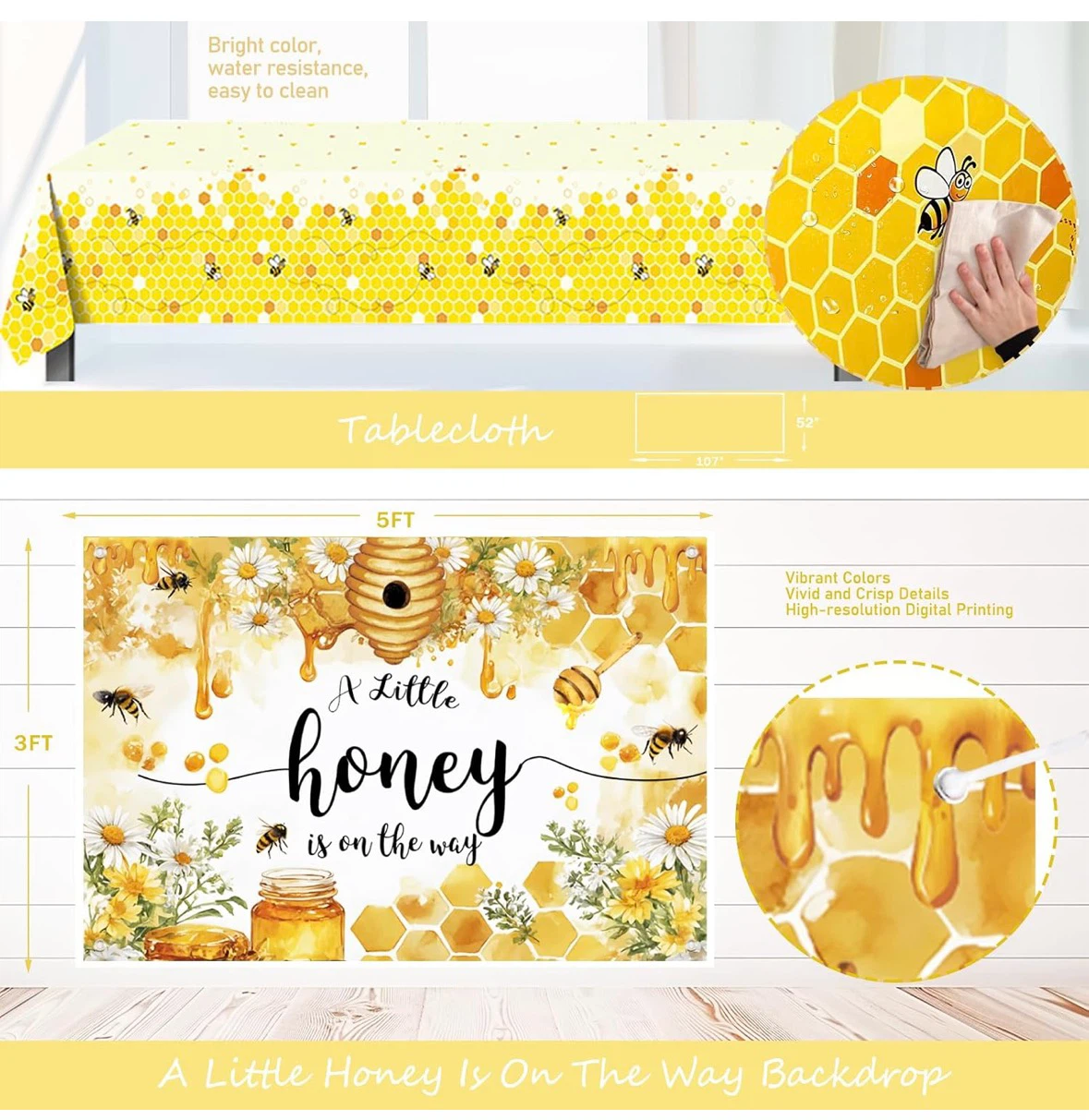 Bee Themed Baby Shower Decoration Kit - photo 4
