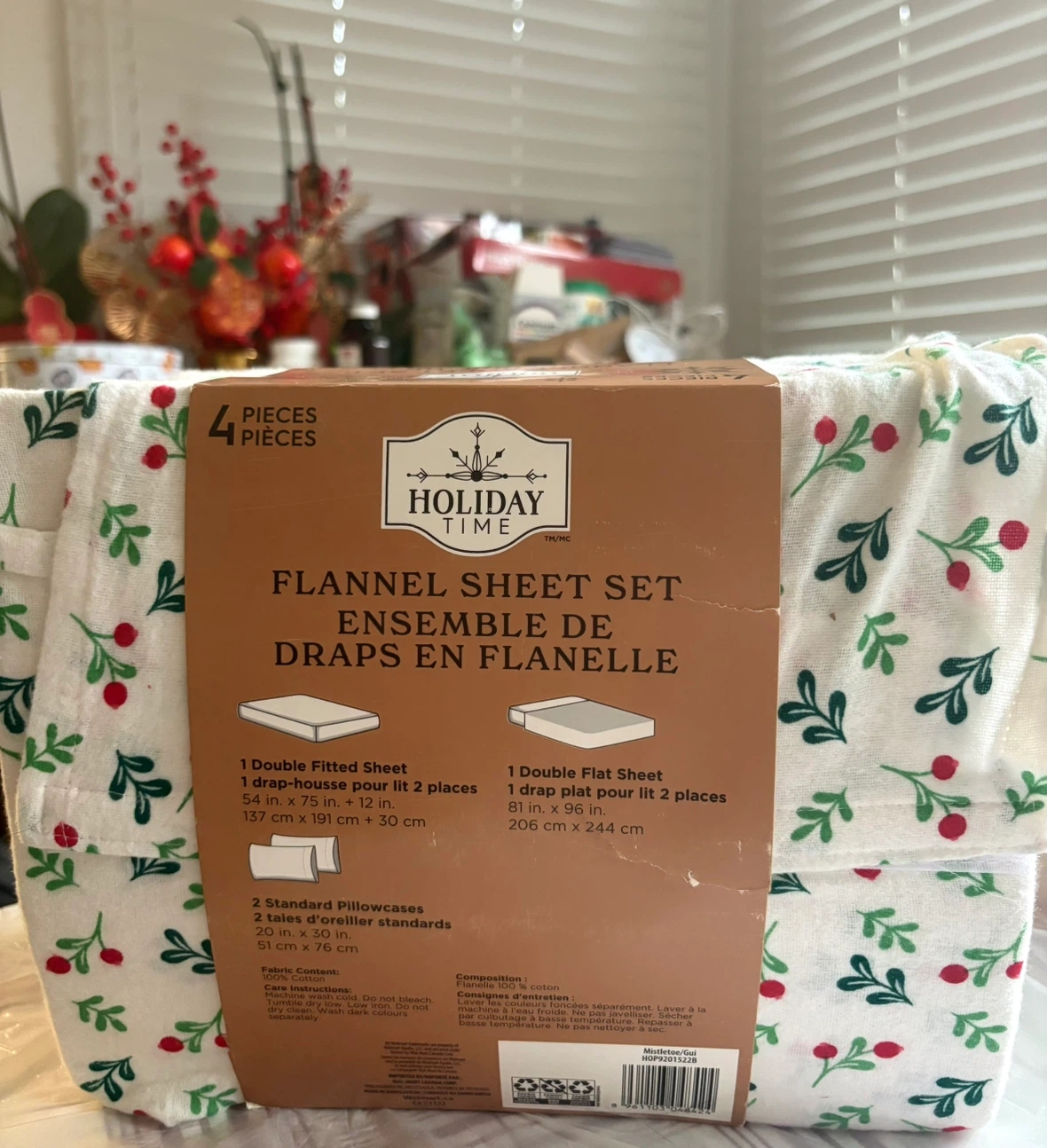 Brand New Holiday Time Double Flannel Sheet Set - photo 2
