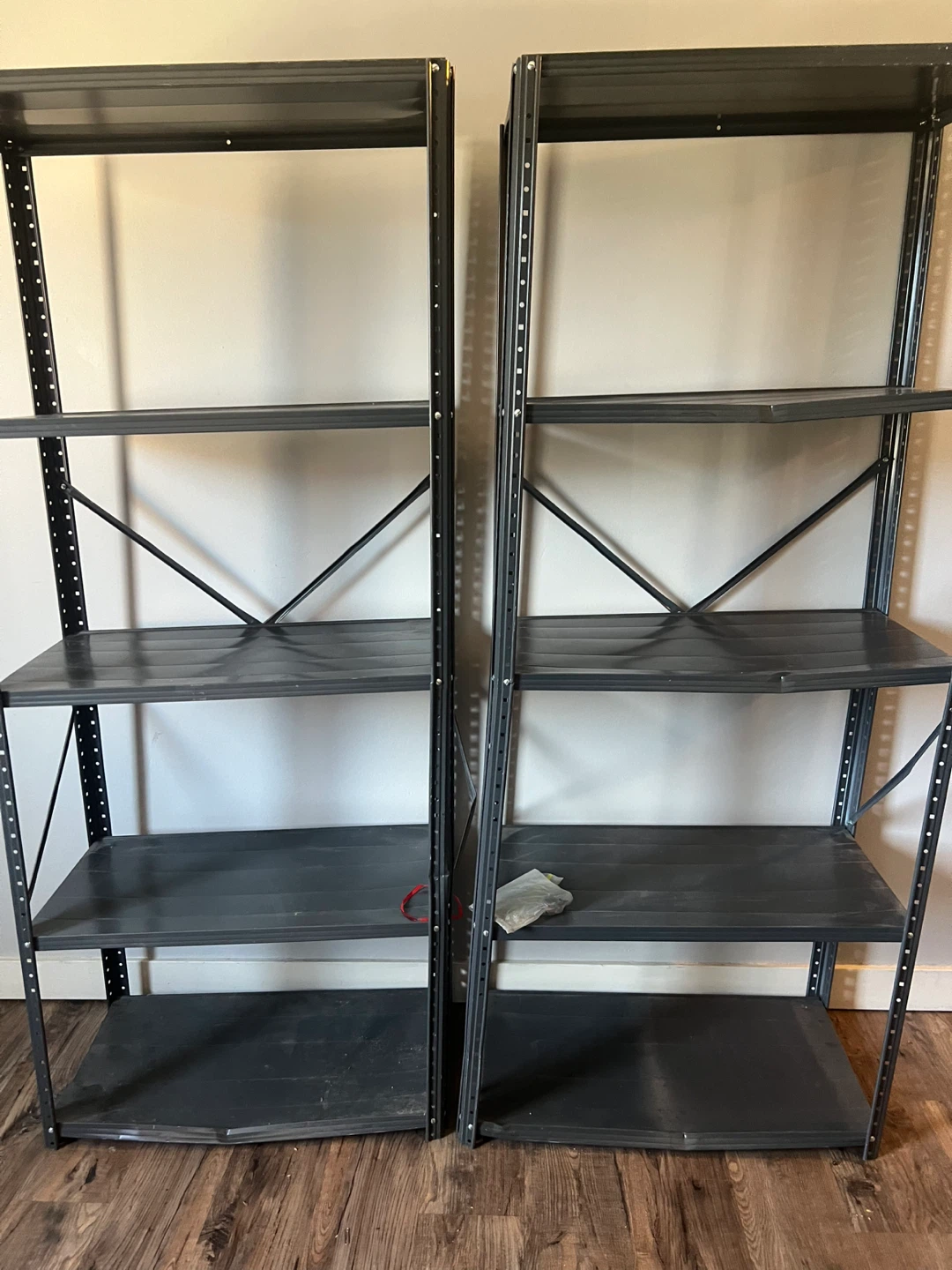Two Metal Storage Shelving Units