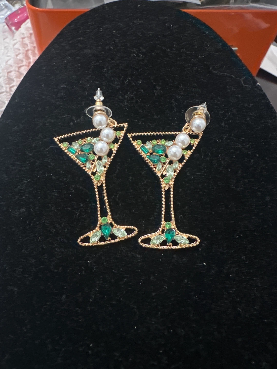 Martini Glass Statement Earrings