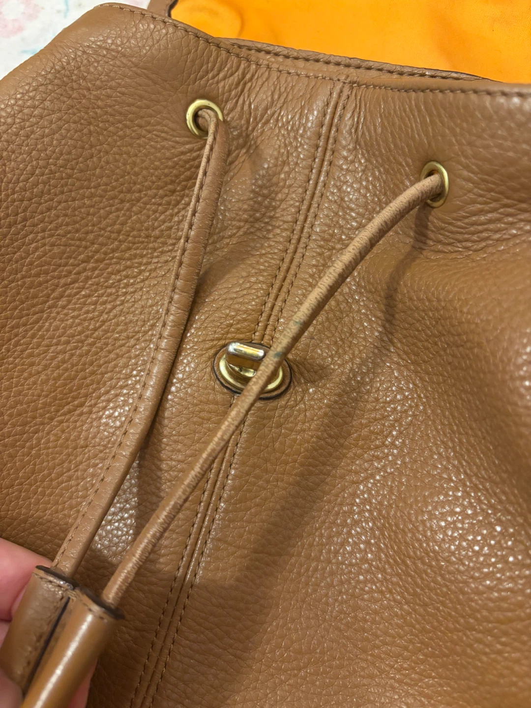 Coach Vintage Pebbled Leather Backpack with Brass Hardware - photo 3