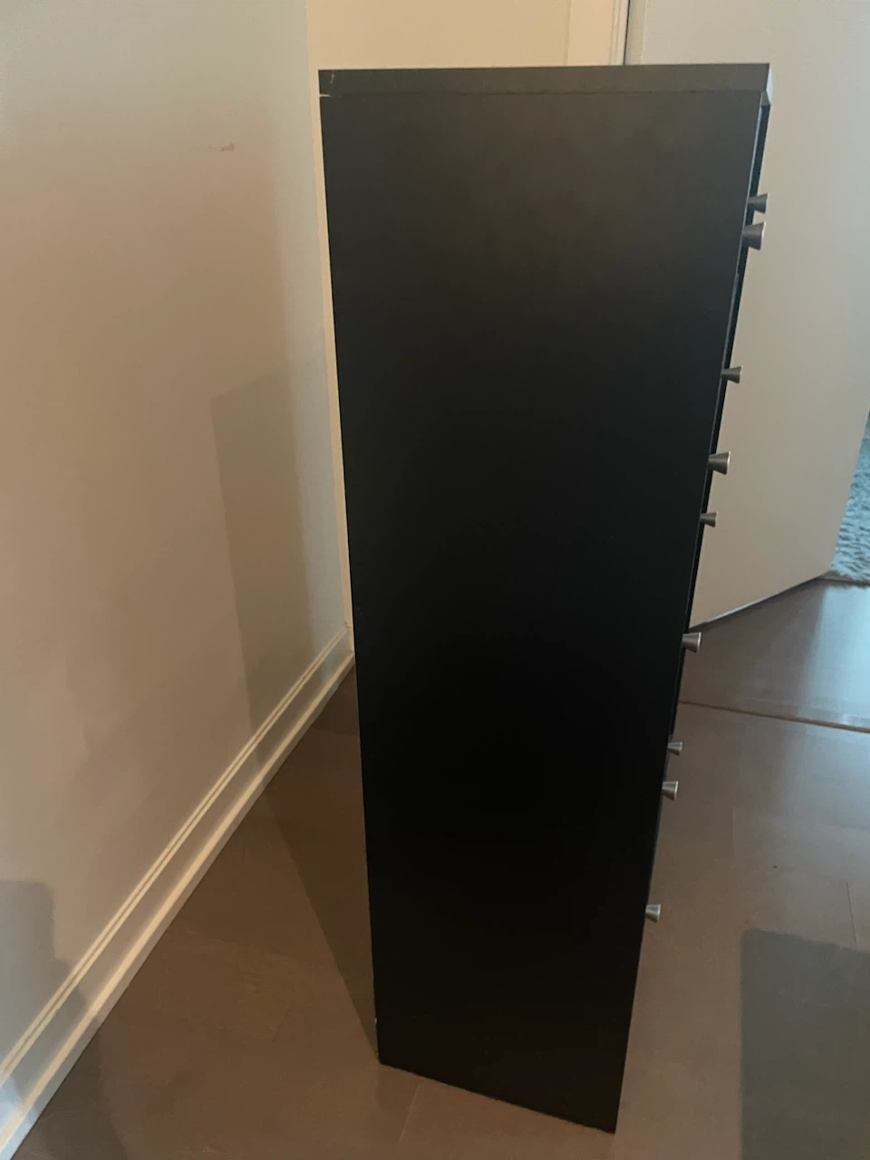 Black 5-Drawer Chest - photo 2
