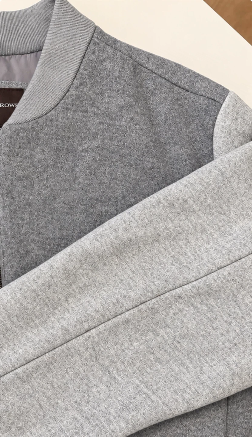 Black Brown 1826 Bomber Jacket - XL - Two-tone Gray - photo 3