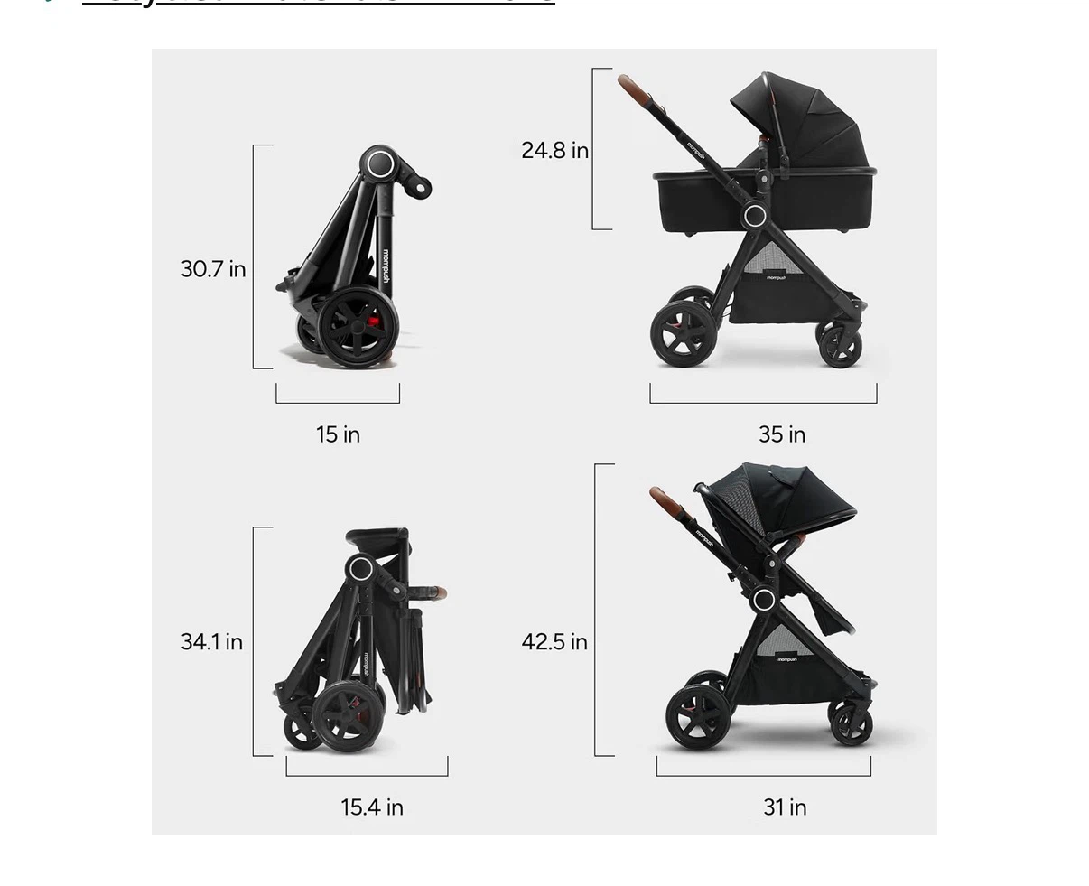 Mompush ultimate2 stroller with bassinet - photo 5