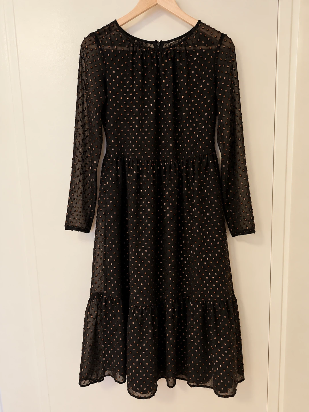 NEW GAP Black & Copper Dress