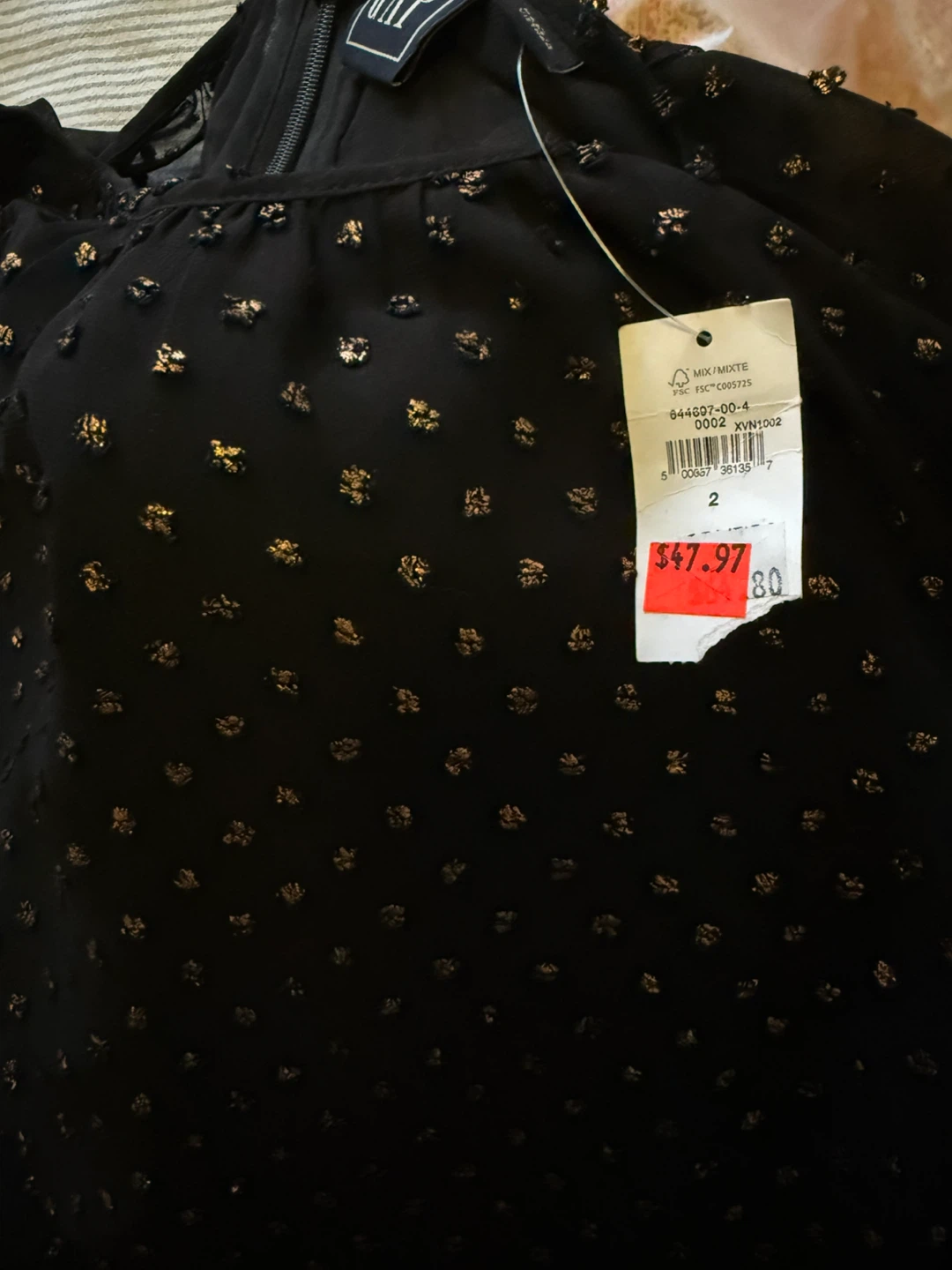 NEW GAP Black & Copper Dress - photo 3