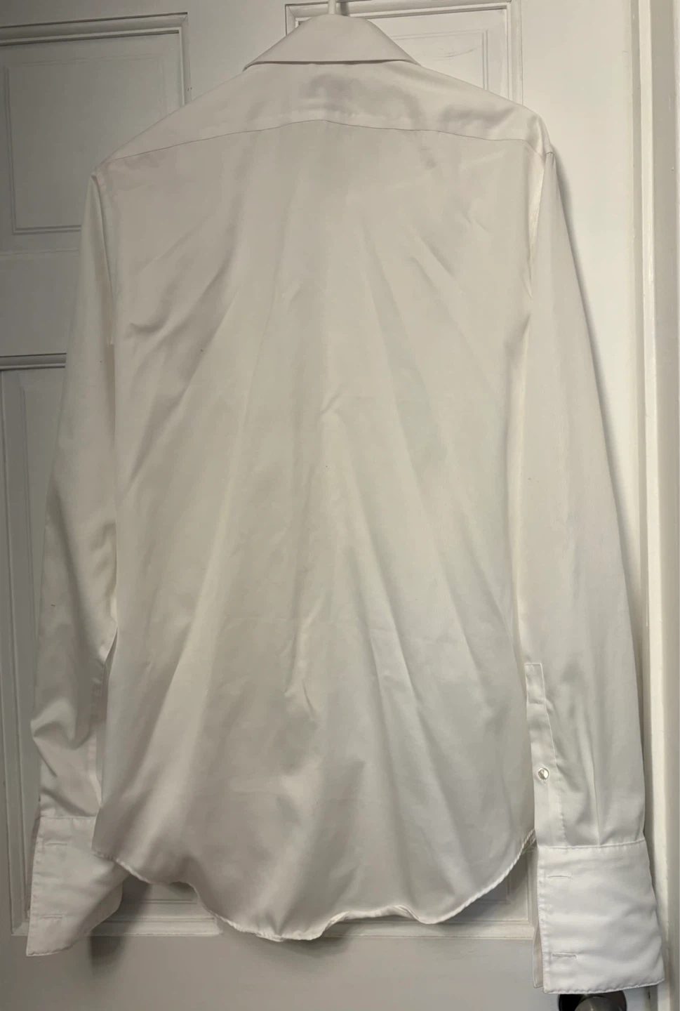 Calvin Klein Men's White Non-Iron Slim Fit Dress Shirt - photo 2