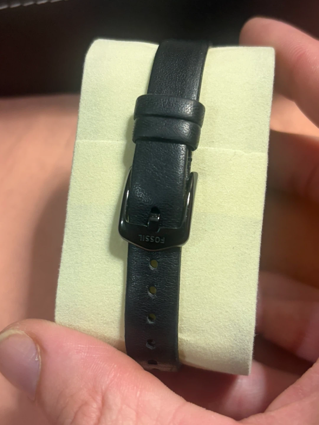 Fossil Jacquline black leather tortoiseshell Ladies watch - photo 4