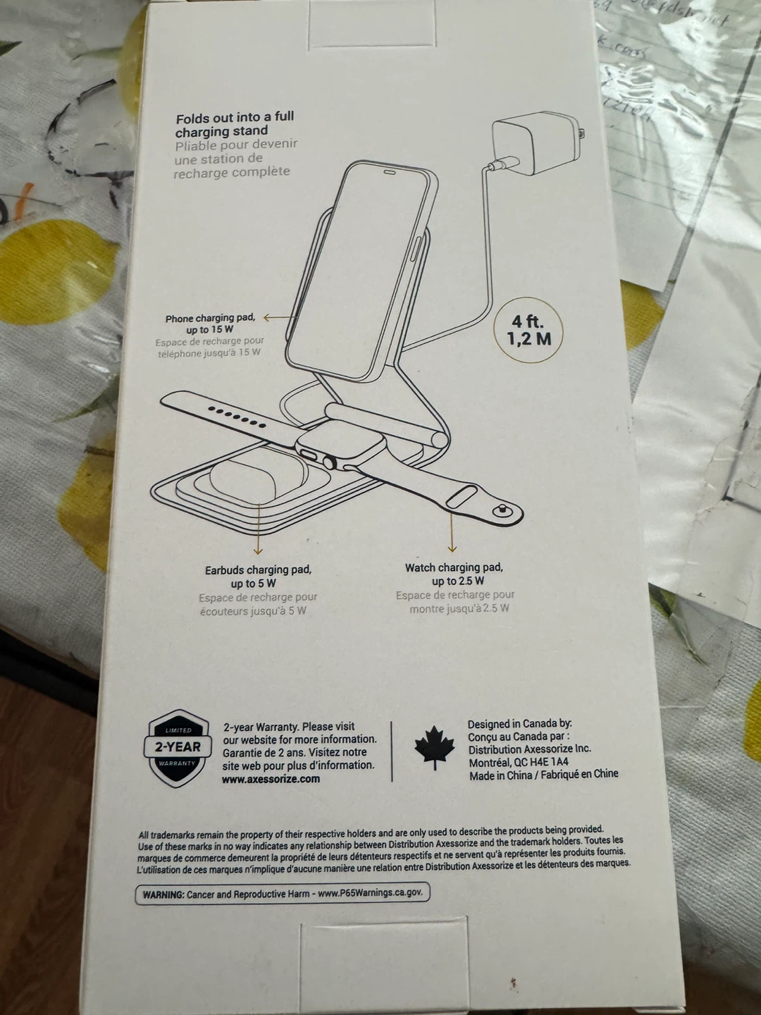 AXS PROCharge 3-in-1 Portable Wireless Charger - photo 2
