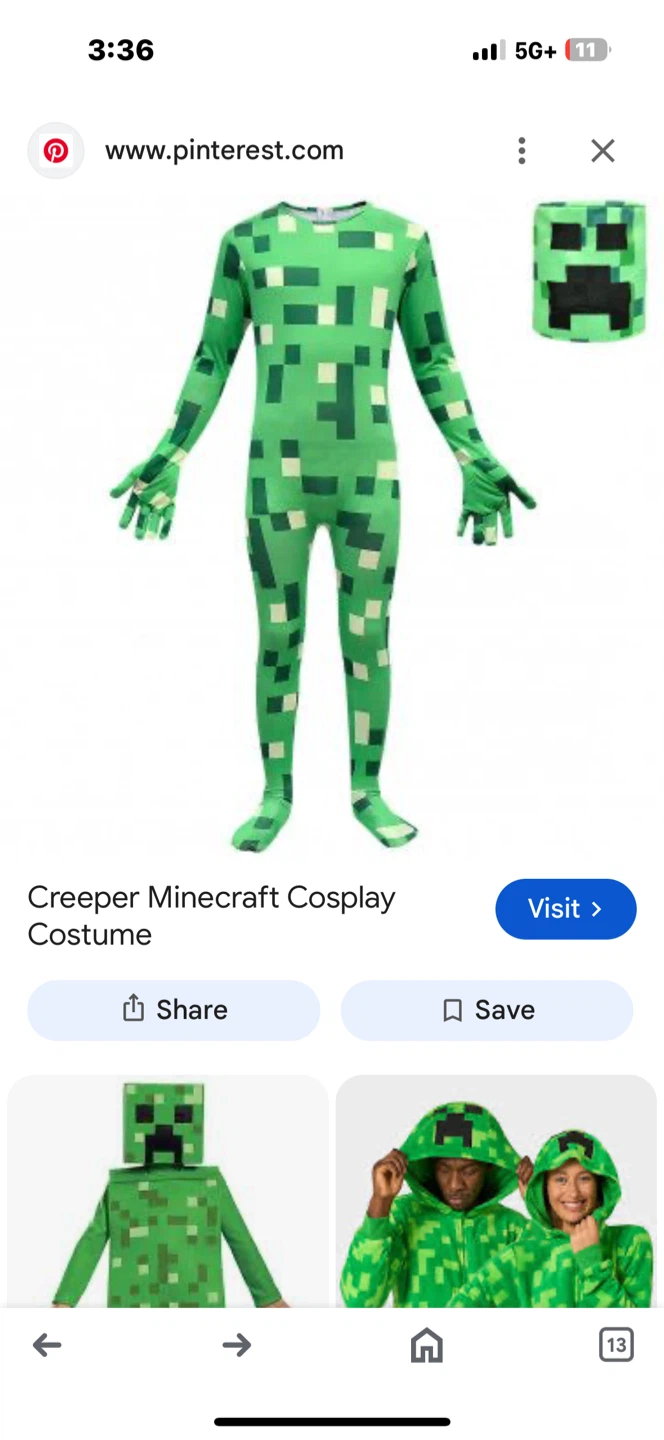 Minecraft Creeper Costume - photo 2