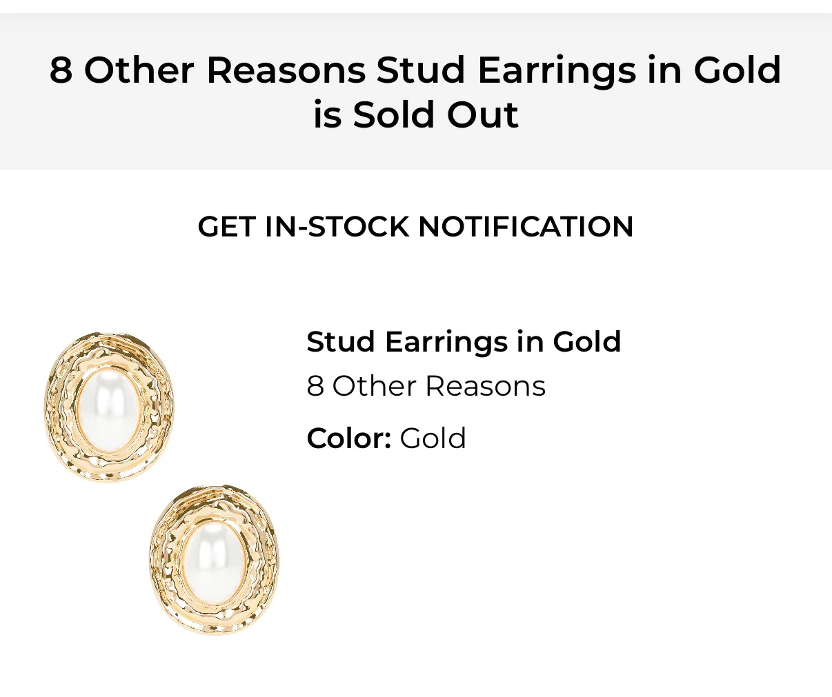 8 Other Reasons Gold Pearl Stud Earrings