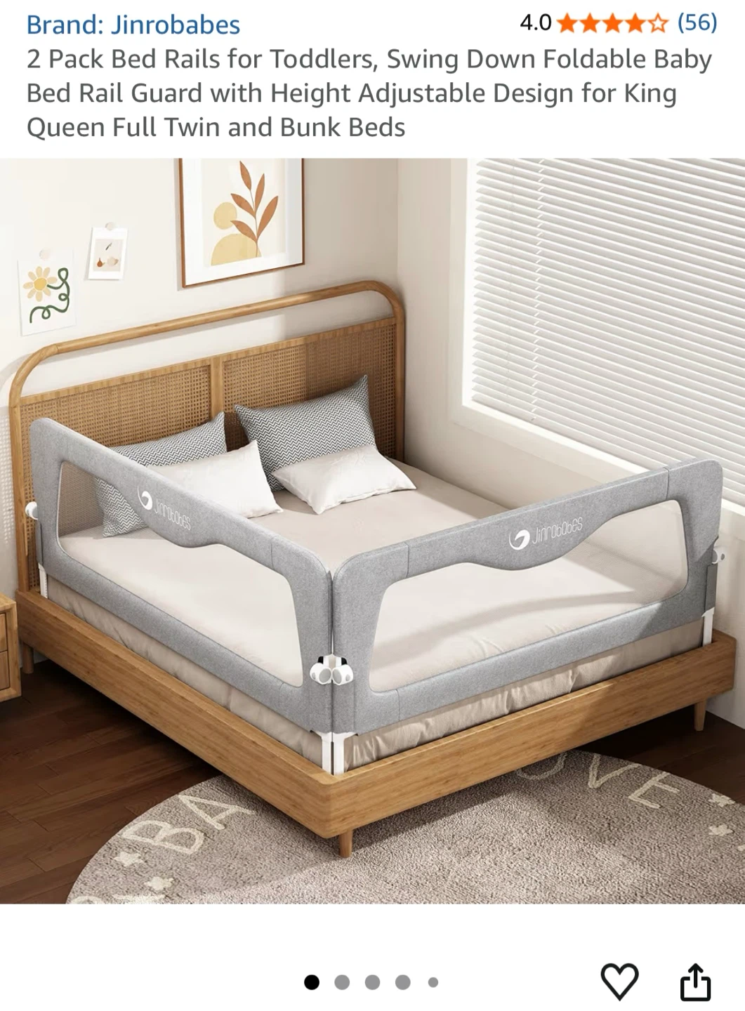 2  Toddler Bed Rails