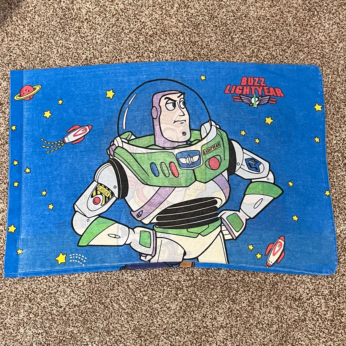 Vintage Toy Story Buzz Lightyear and Woody Queen Size Pillowcase - photo 2