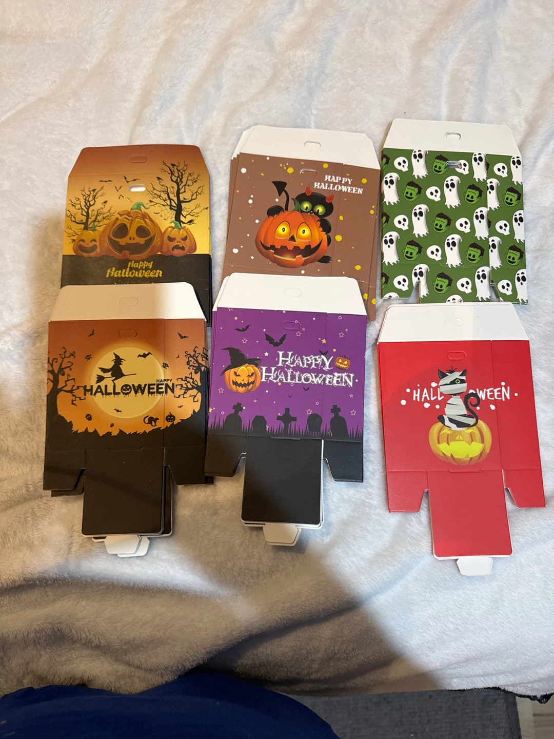 Set of 6 Halloween Treat Boxes