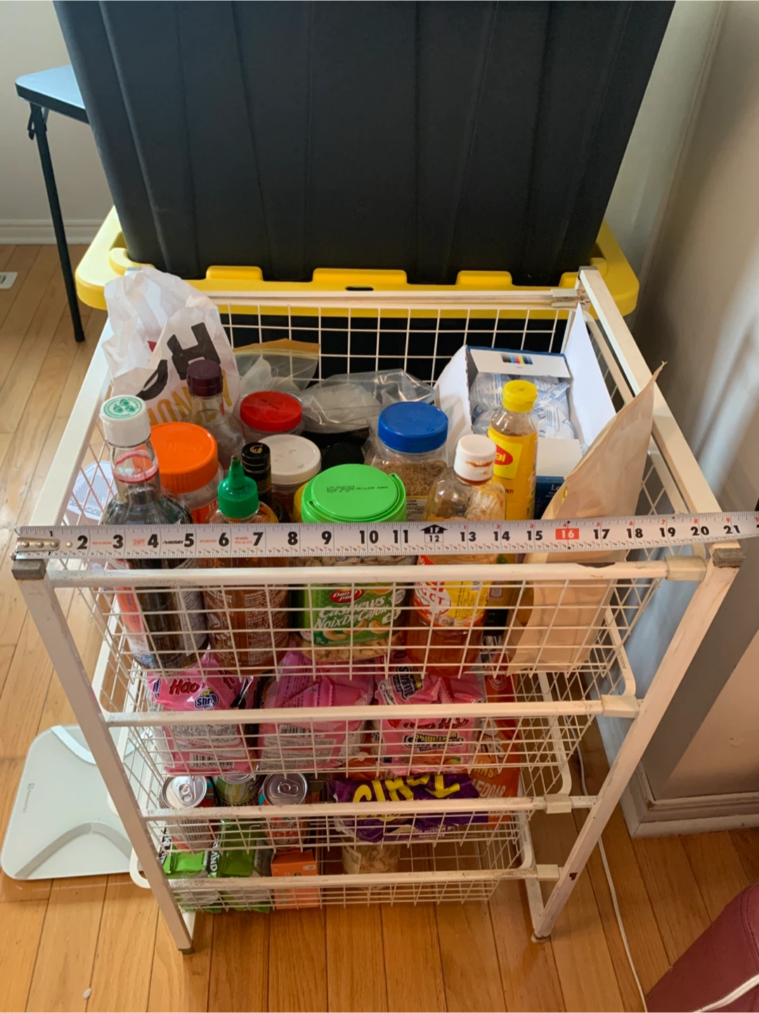 White Four-Tier Metal Wire Storage Cart - photo 3
