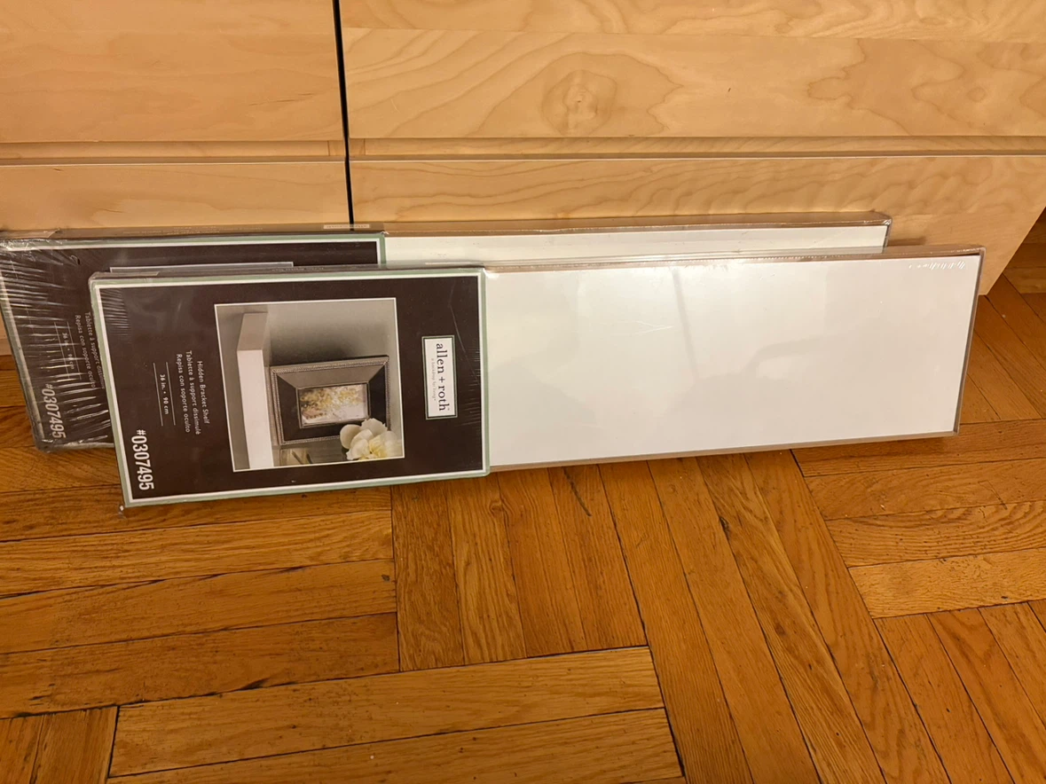 Allen + Roth Hidden Bracket Shelves in Manhattan, NY