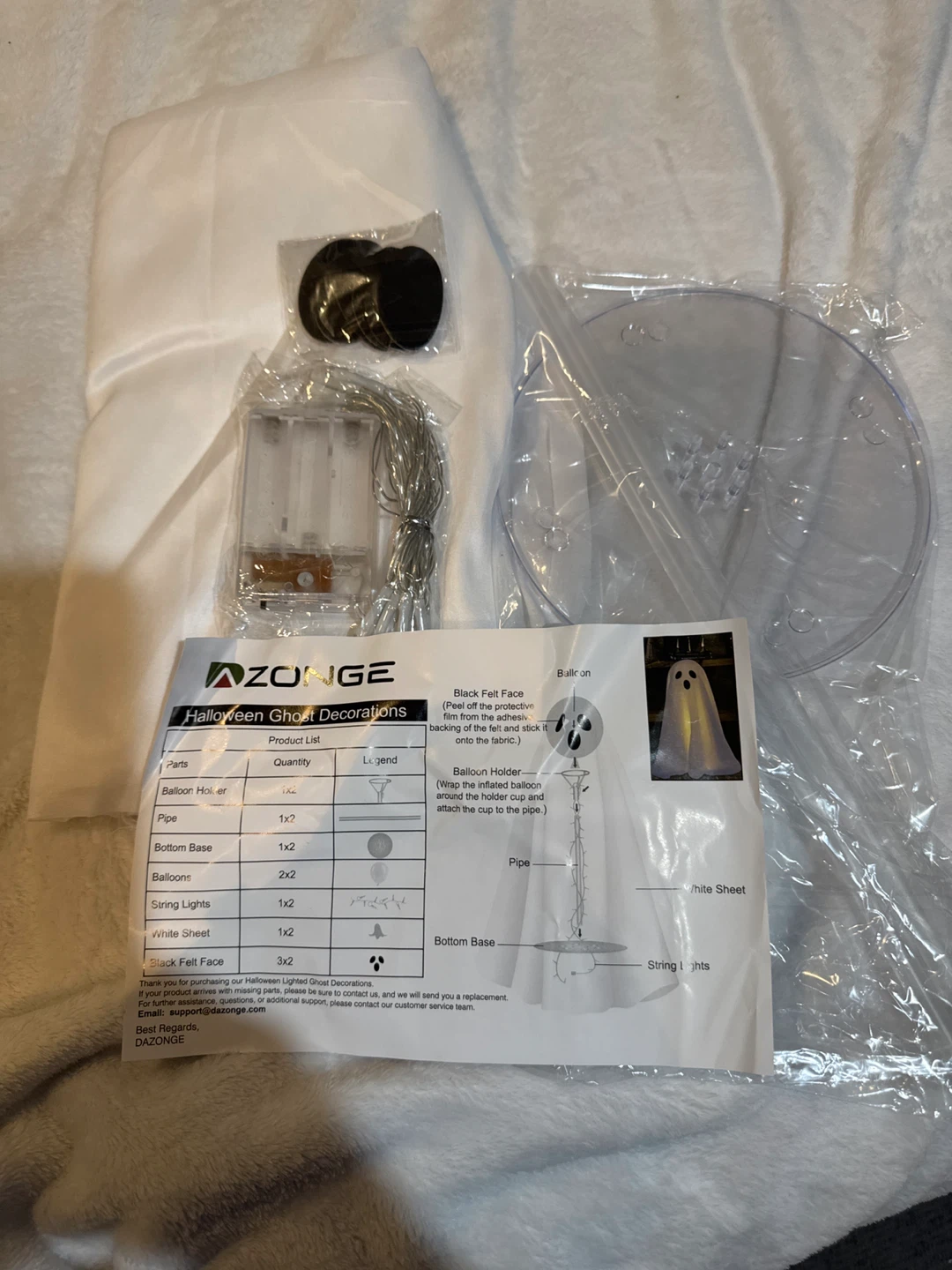 DAZONGE Halloween Ghost Decoration Set