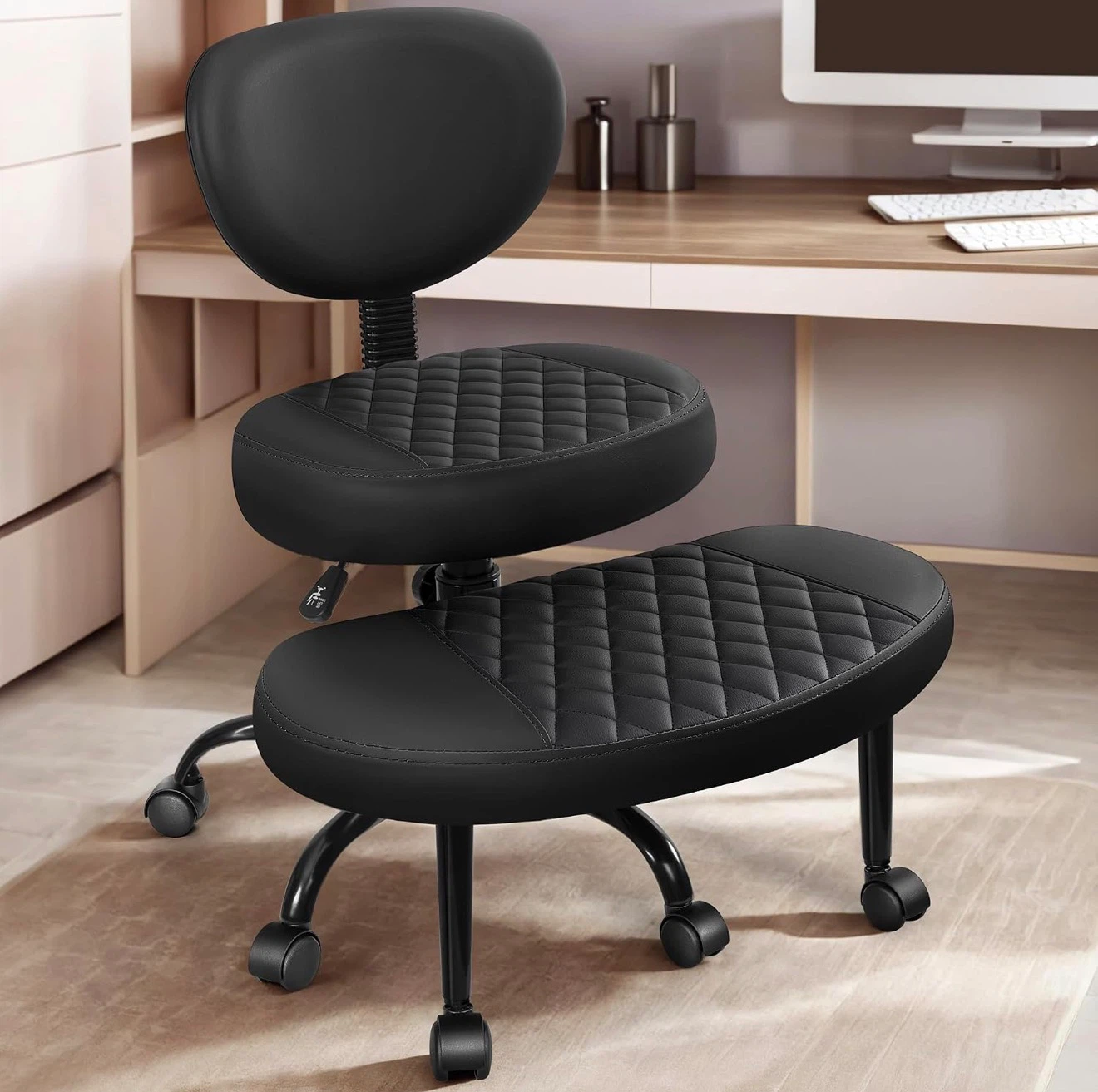 YG02 Ergonomic Stool with Retractable Footrest - photo 3