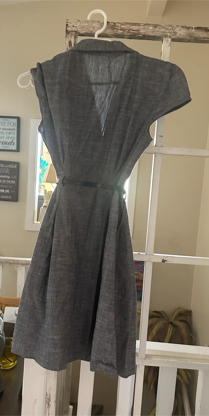 Monteau Grey Shirt Dress - Medium - photo 2