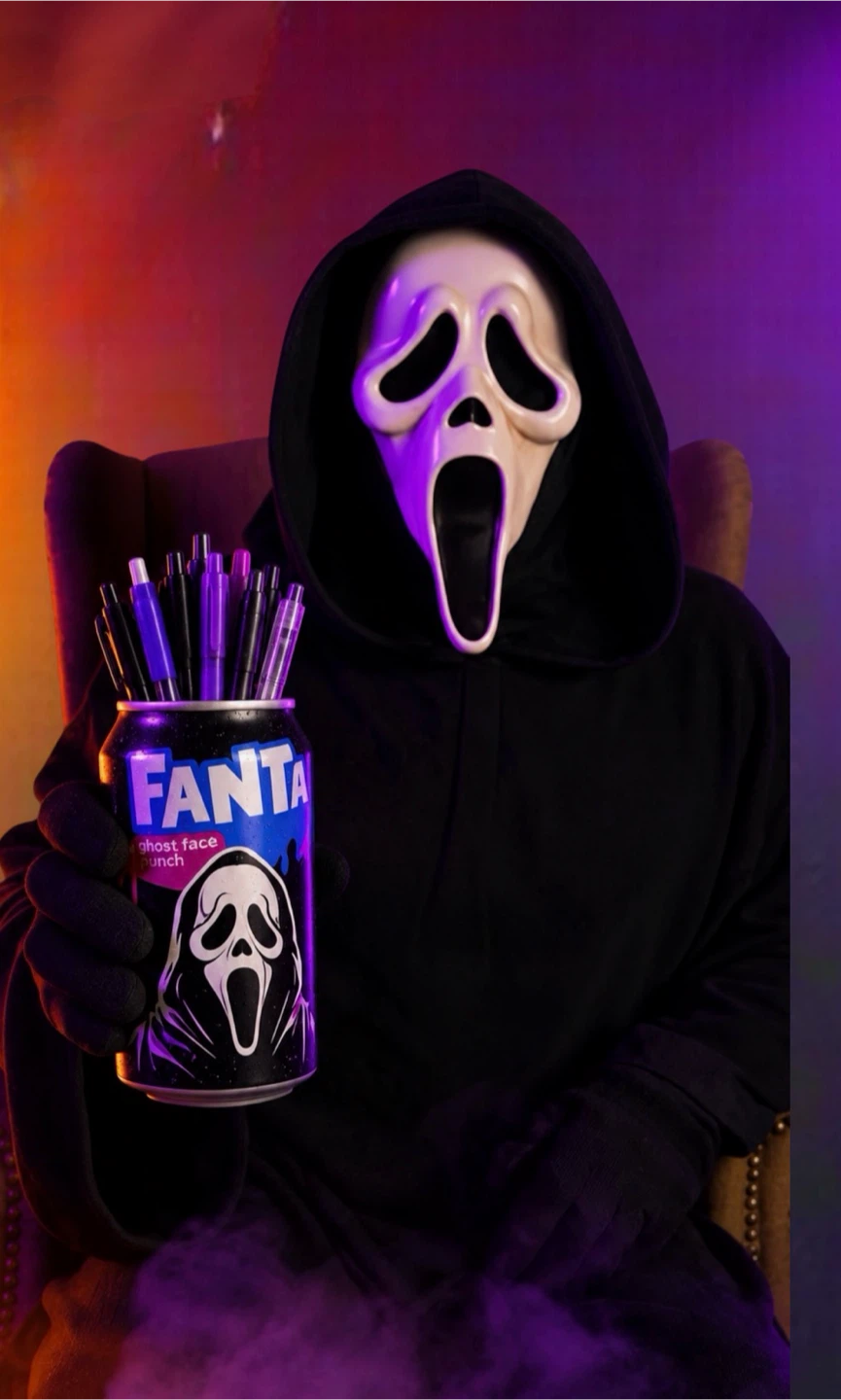 Fanta Ghost Face Punch Can Desk Organizer