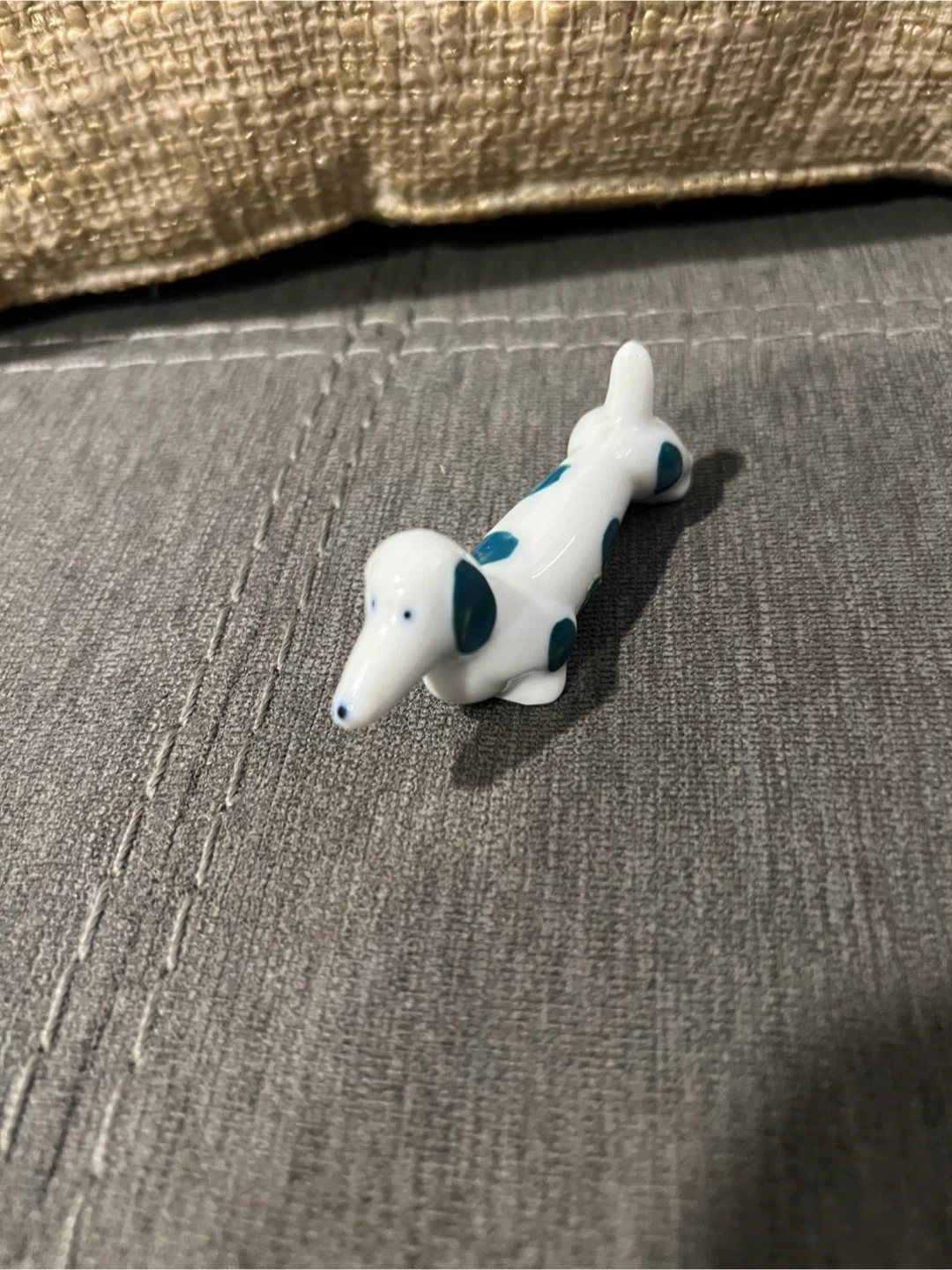 Ceramic Dachshund Chopstick Rest - photo 2