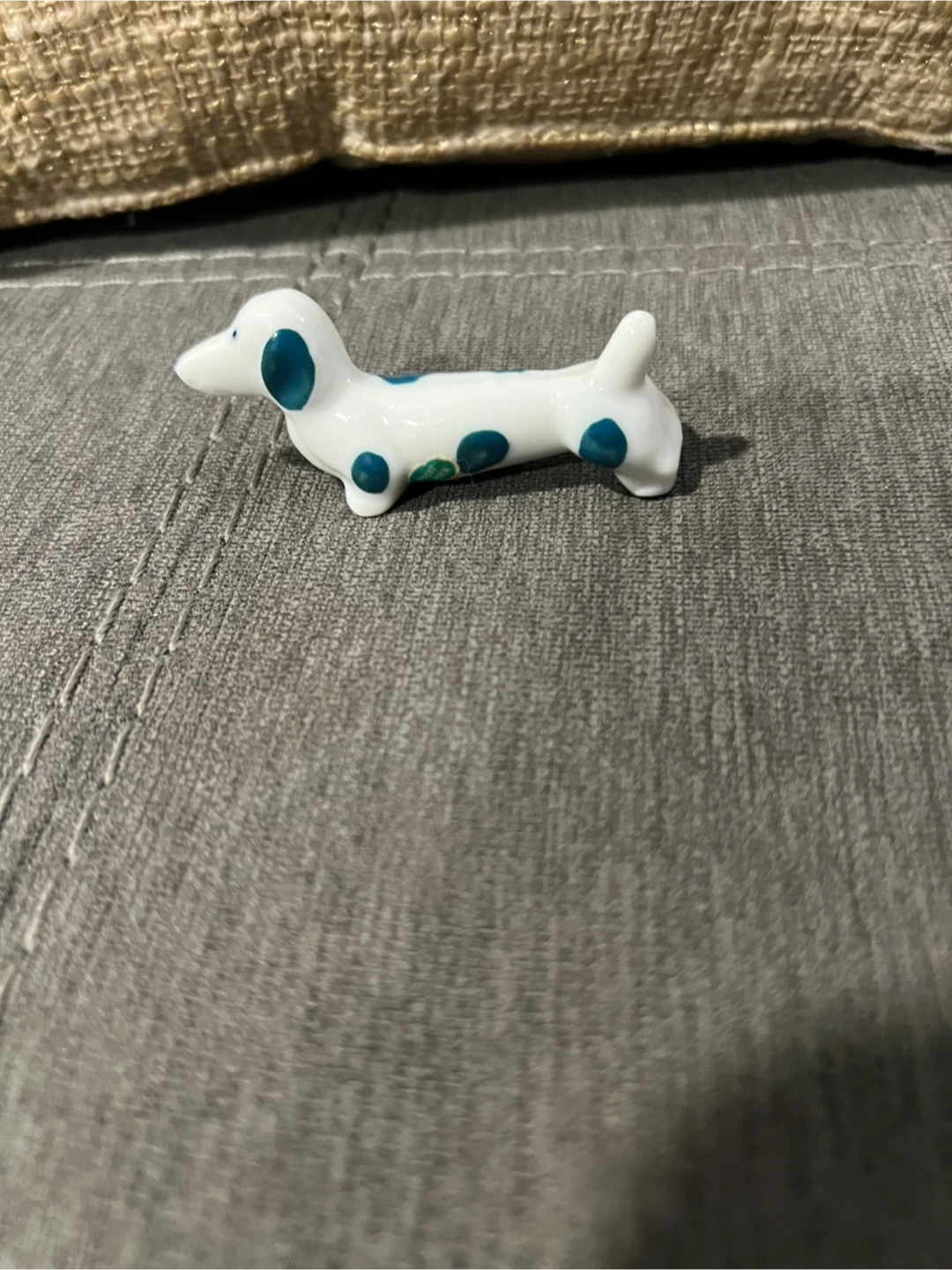 Ceramic Dachshund Chopstick Rest - photo 3