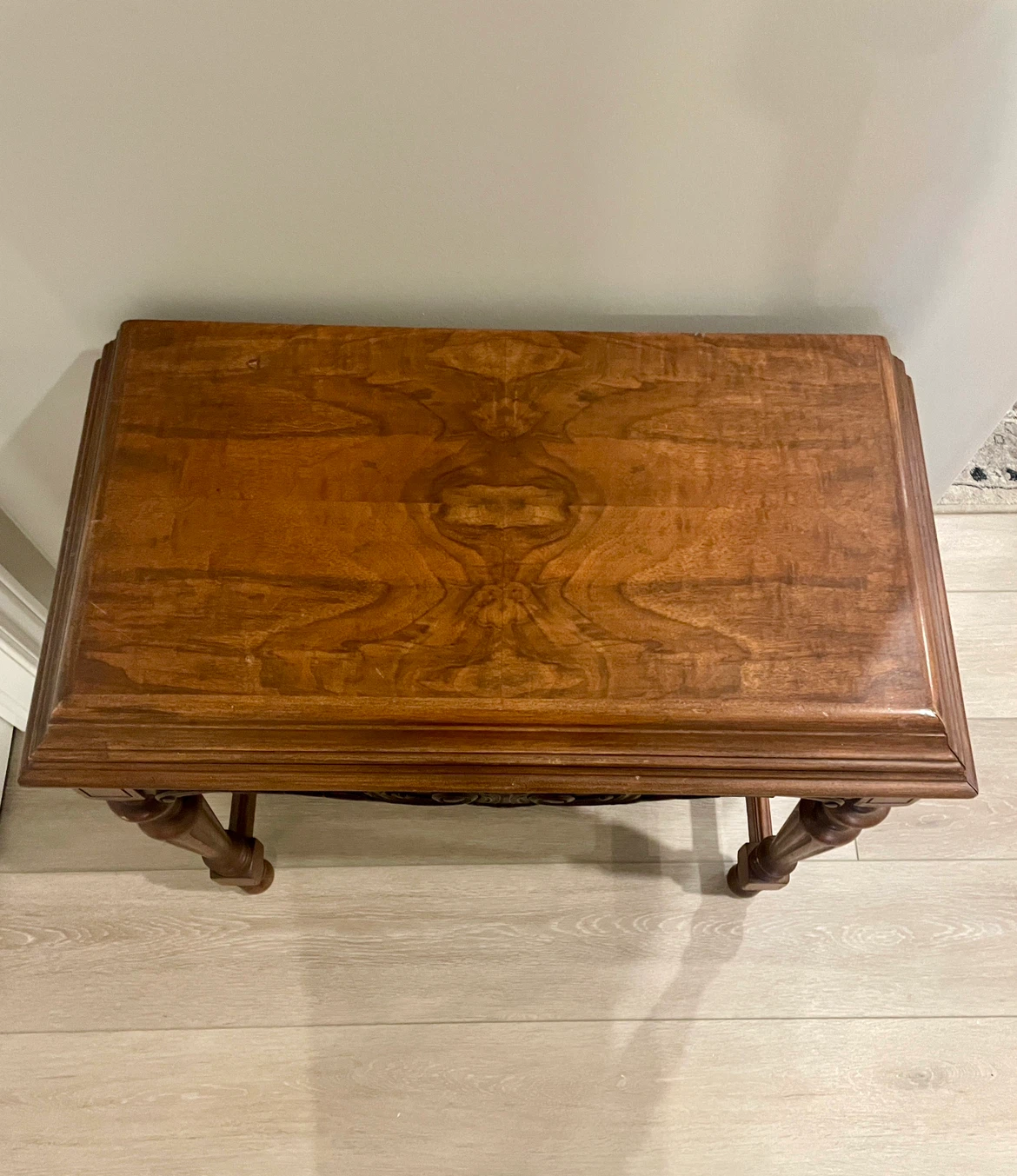 Vintage Solid Wood Side Table - photo 2