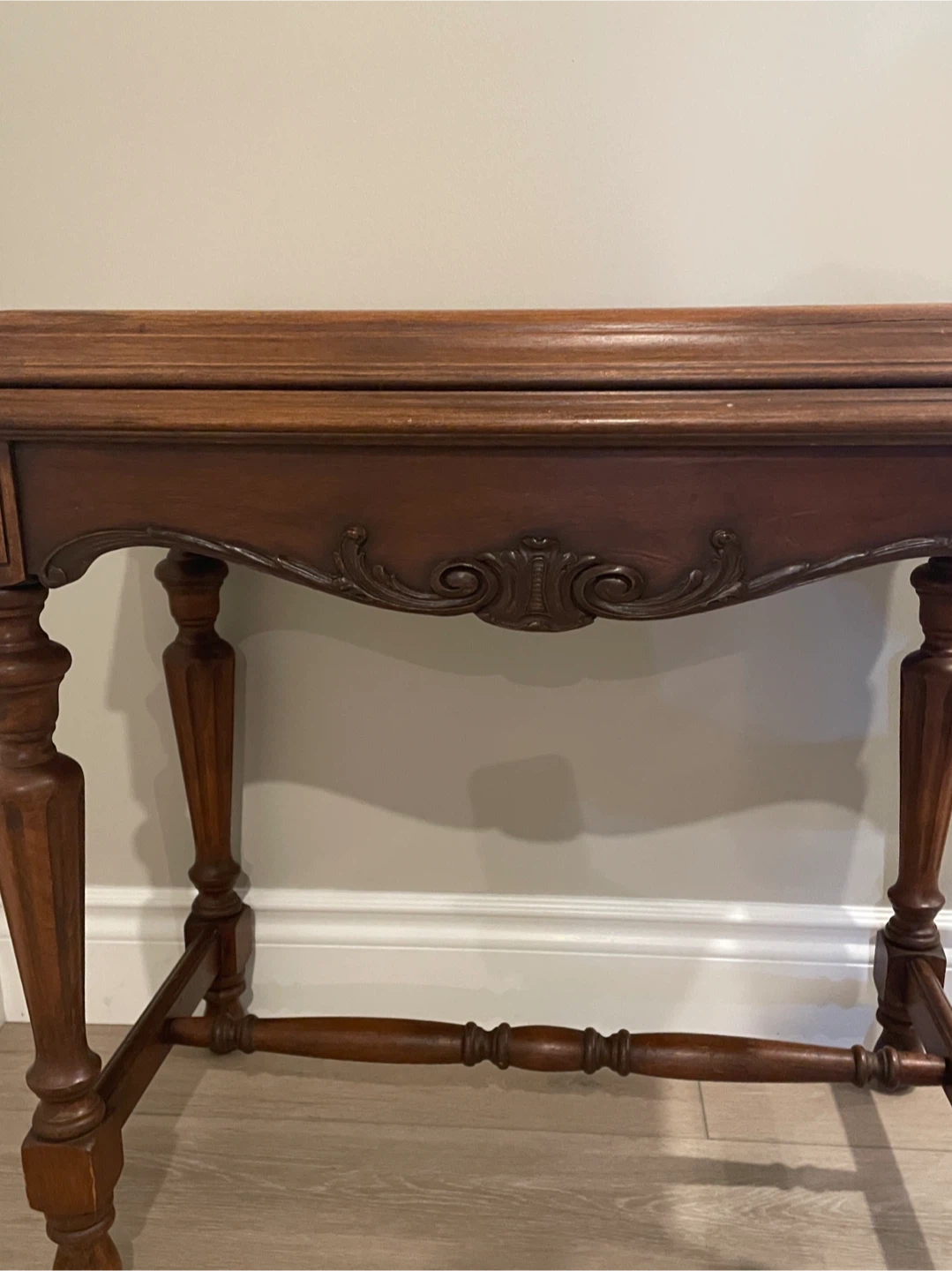 Vintage Solid Wood Side Table - photo 3
