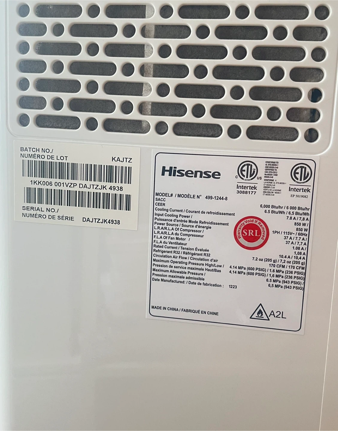 Hisense 6,000 BTU Portable Air Conditioner - photo 5
