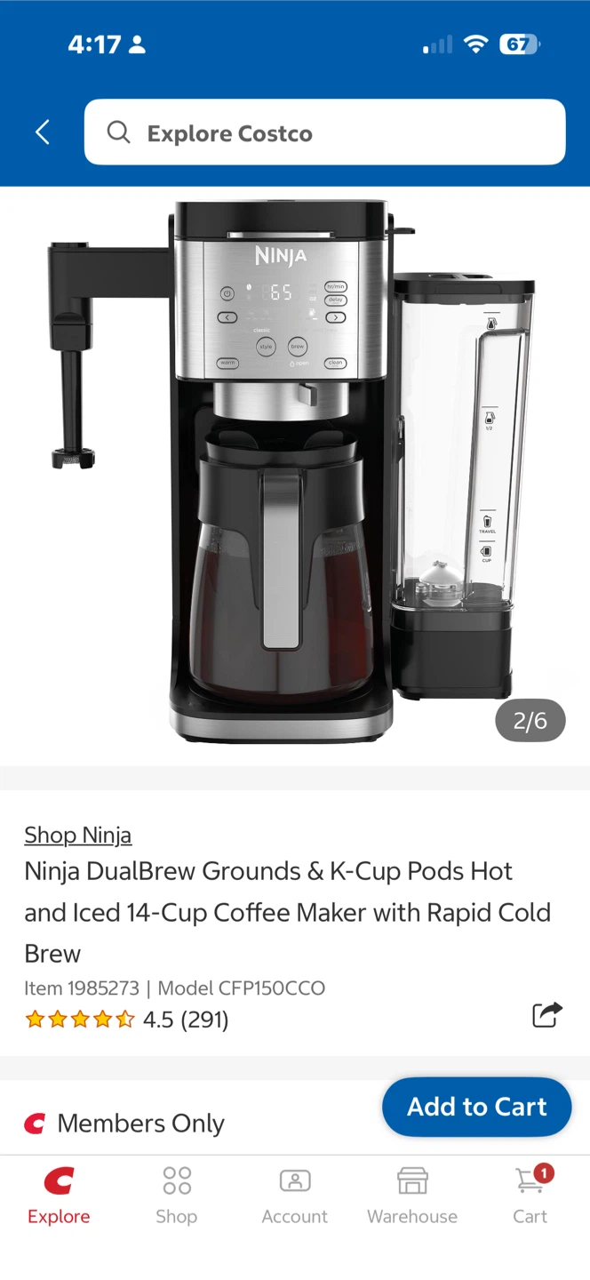 Ninja DualBrew XL Grounds & Pods Coffee Maker - photo 5