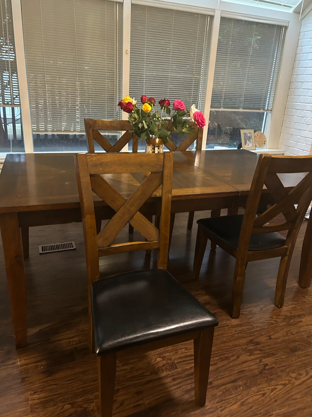 Wooden Dining Table and Chairs - photo 3